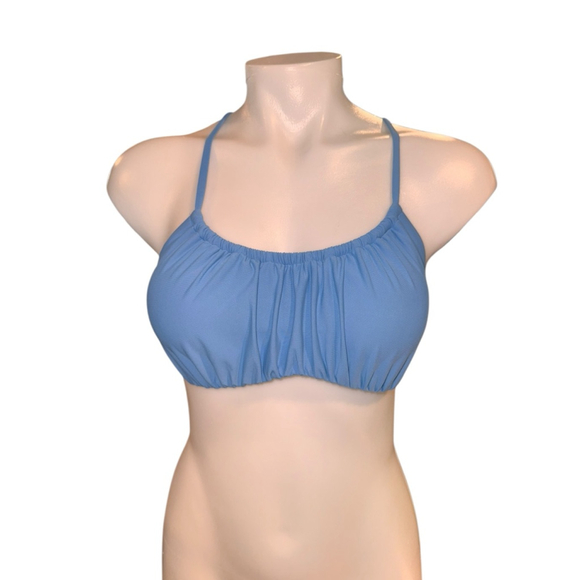 CALIA by Carrie Underwood Other - Women's CALIA Scrunch Tie Back Bikini Top S Blue